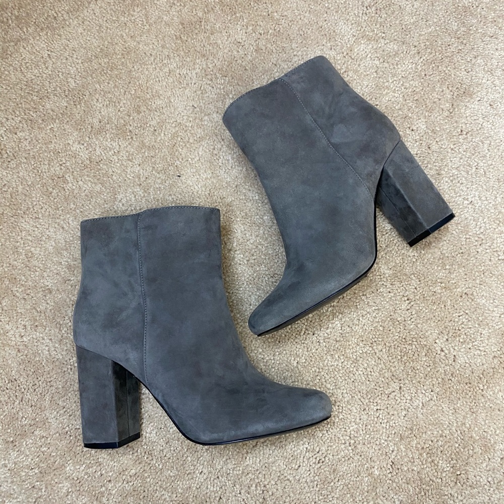 Like New Grey Suede Ankle Boots, Charles David 8.5